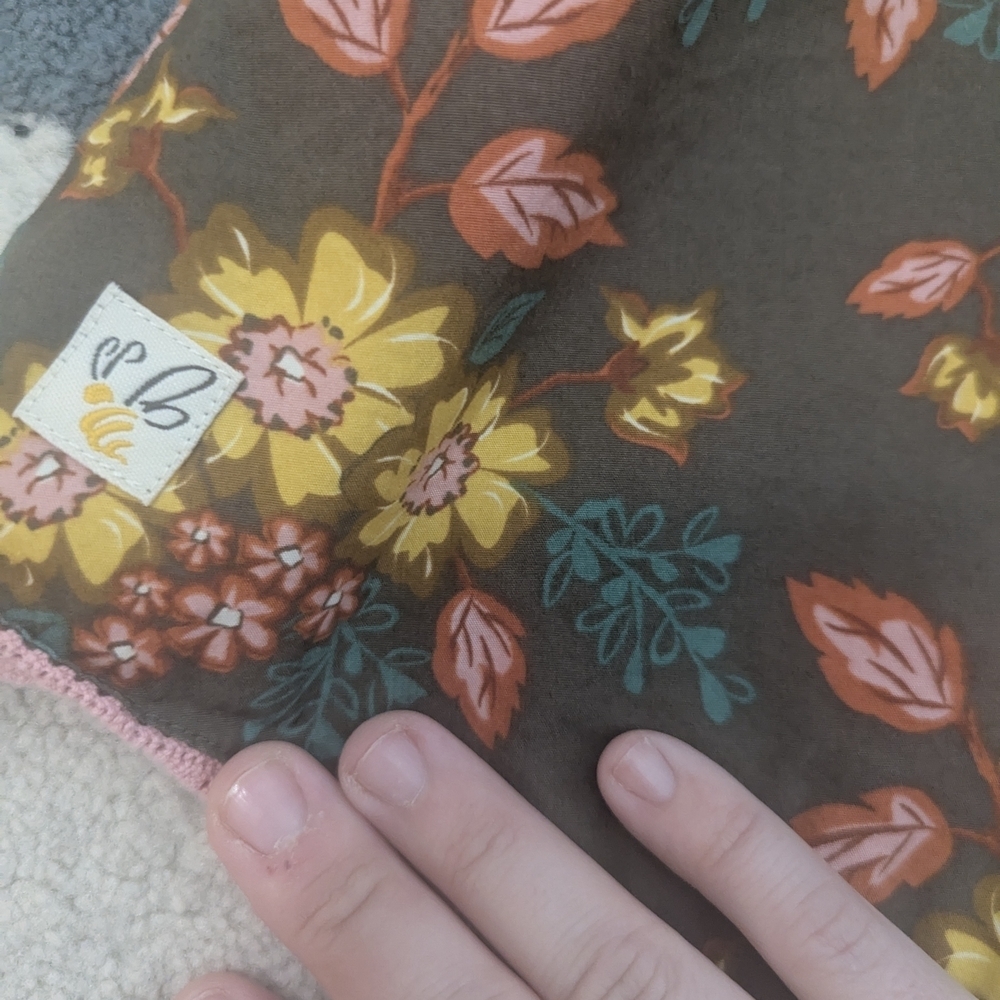 Wildflowers Floral Kids Blouse - Brown, Yellow, Pink - Picture 4 of 4